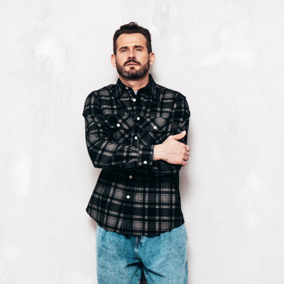 Dark Plaid Shirt
