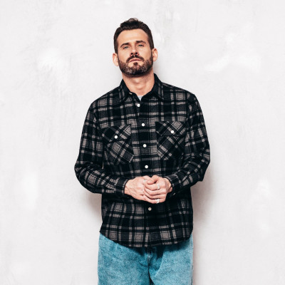 Dark Plaid Shirt
